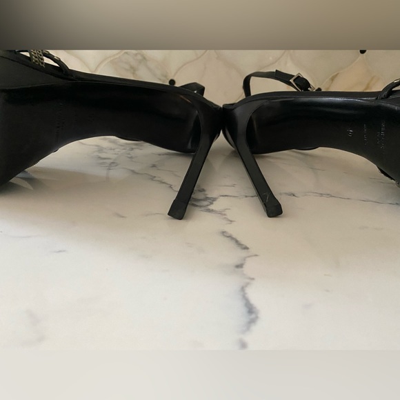 Saint Laurent Paris Platform Studded & Chained High Heel Stilettos US 10 (E40) - Picture 14 of 15